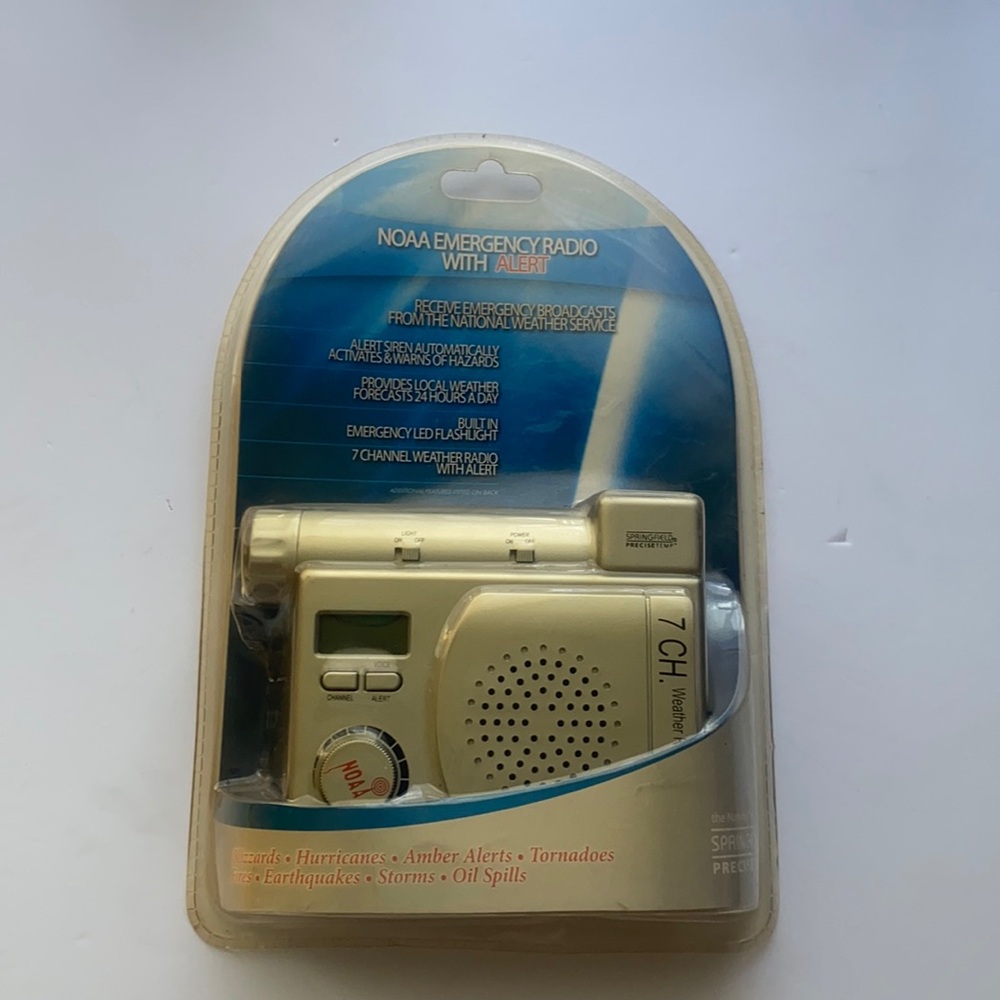 Springfield Precise Temp NOAA emergency radio with alert